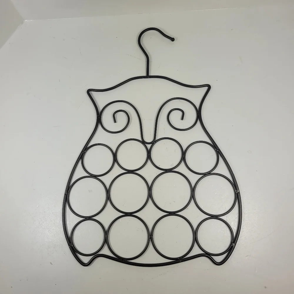 Black Owl Wall Decorb Or Scarf/Belt Hanger